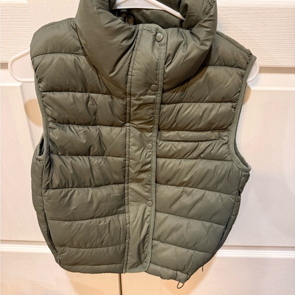 Love Tree Jackets & Blazers - Love Tree Olive Green Quilted Puffer Vest